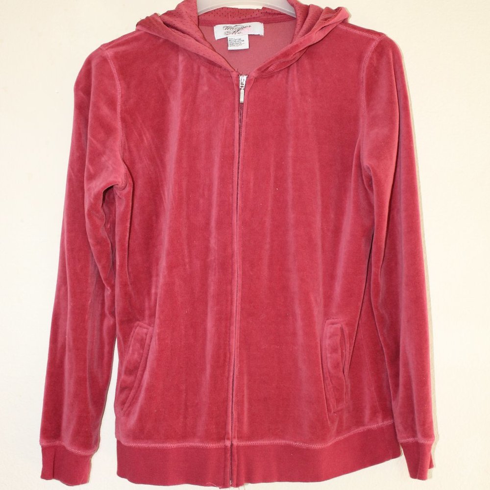 Velvet Red Full Zip Hoddie